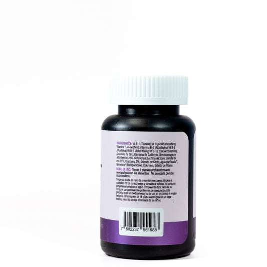 Suplemento Vitalidad Femenina: Multivitamínico con Isoflavonas y Complejo B (30 Softgels)
