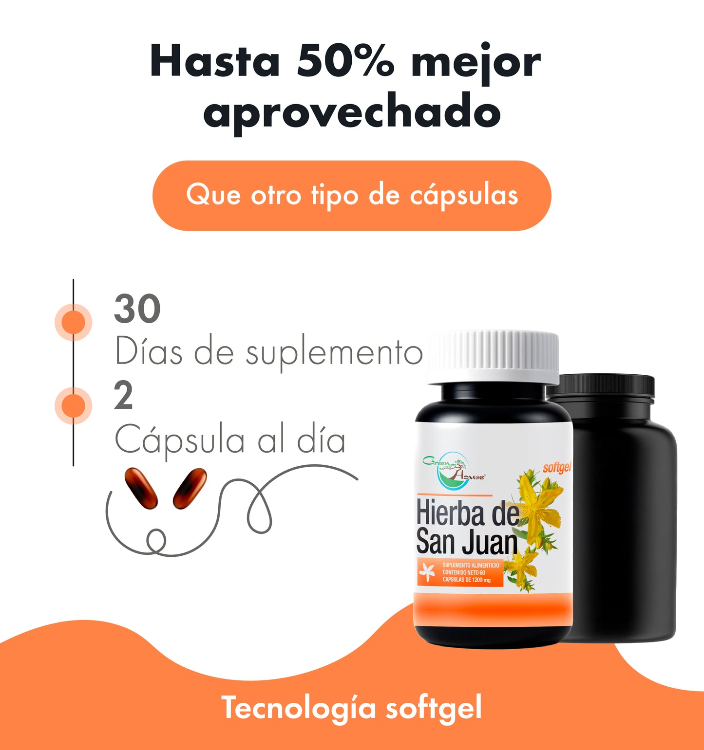 Hierba de San Juan | 60 Cápsulas softgel