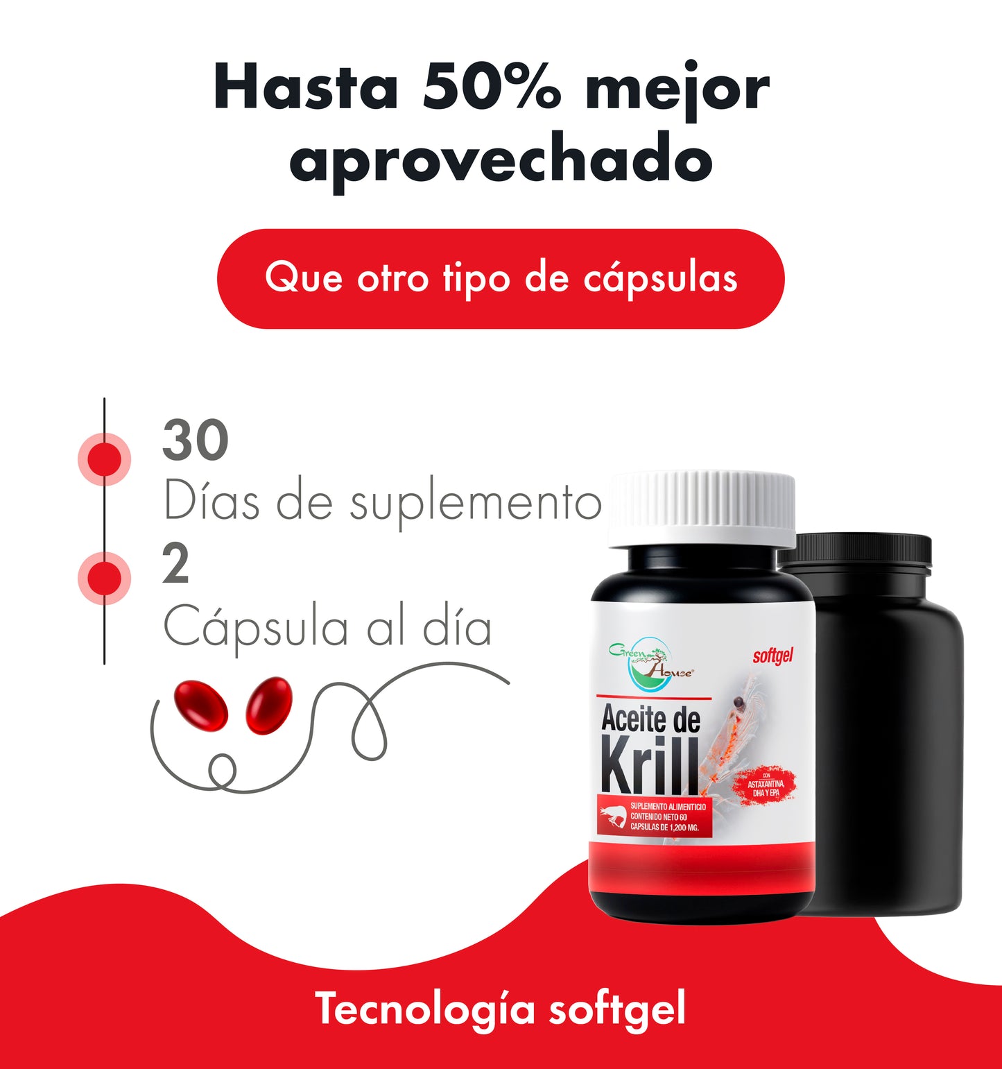 Aceite de Krill EPA DHA | 60 Cápsulas softgel