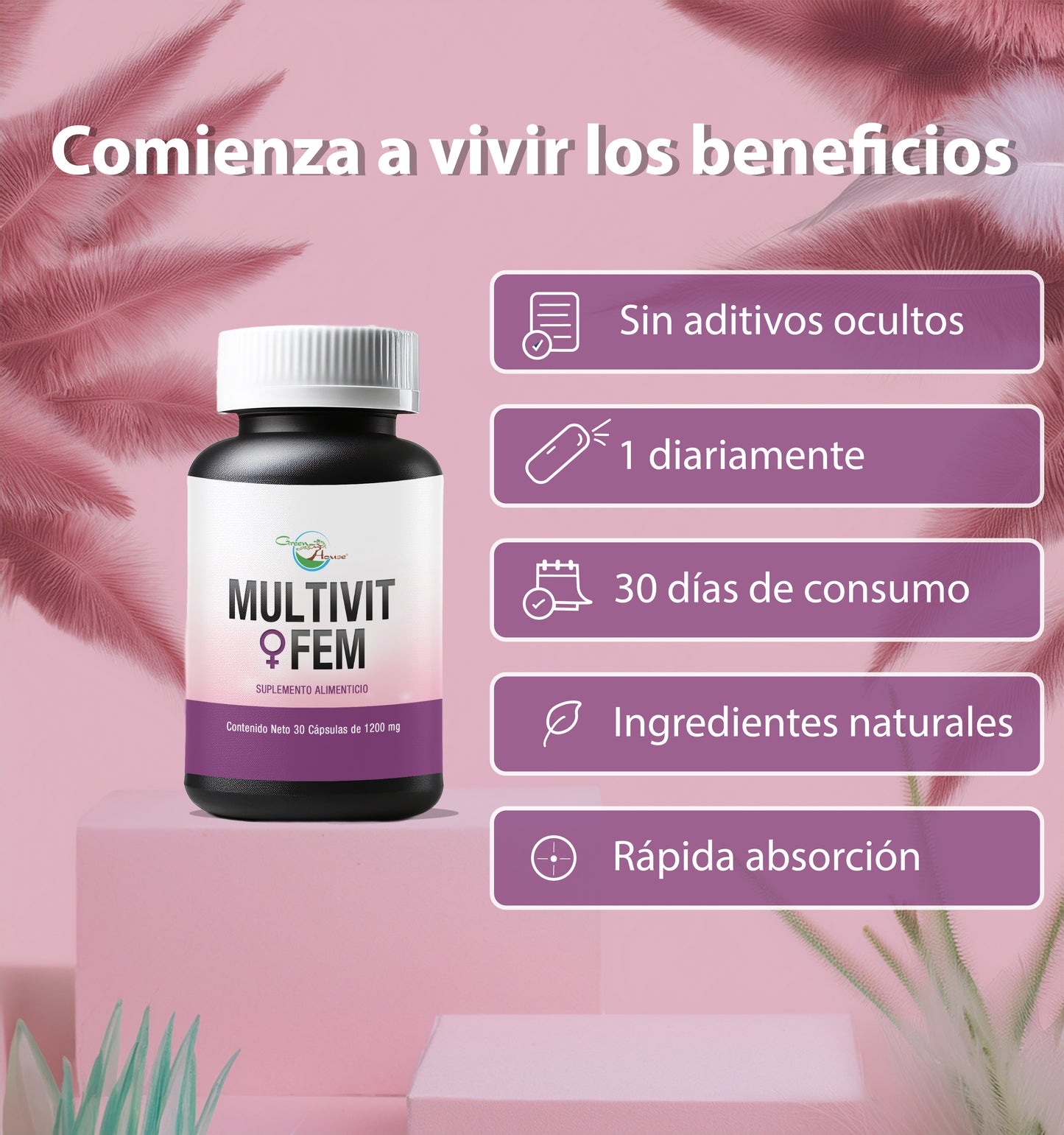 Multivitaminico Femenino | 30 Cápsulas softgel