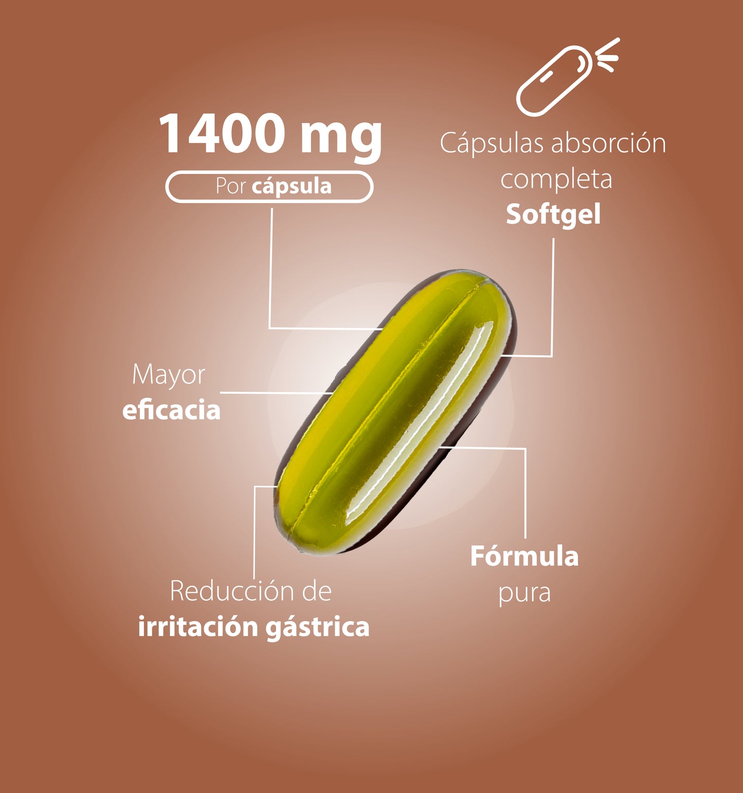 Linaza + Chía | 60 Cápsulas softgel