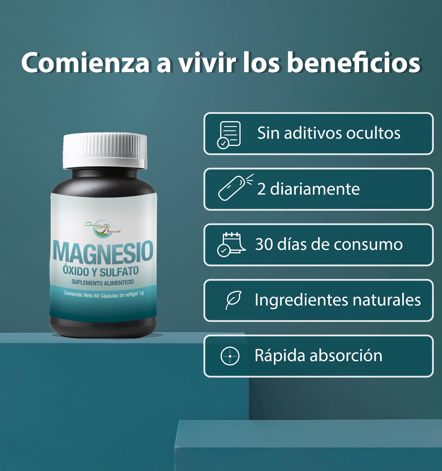 Oxido y sulfato de magensio | 60 Cápsulas softgel