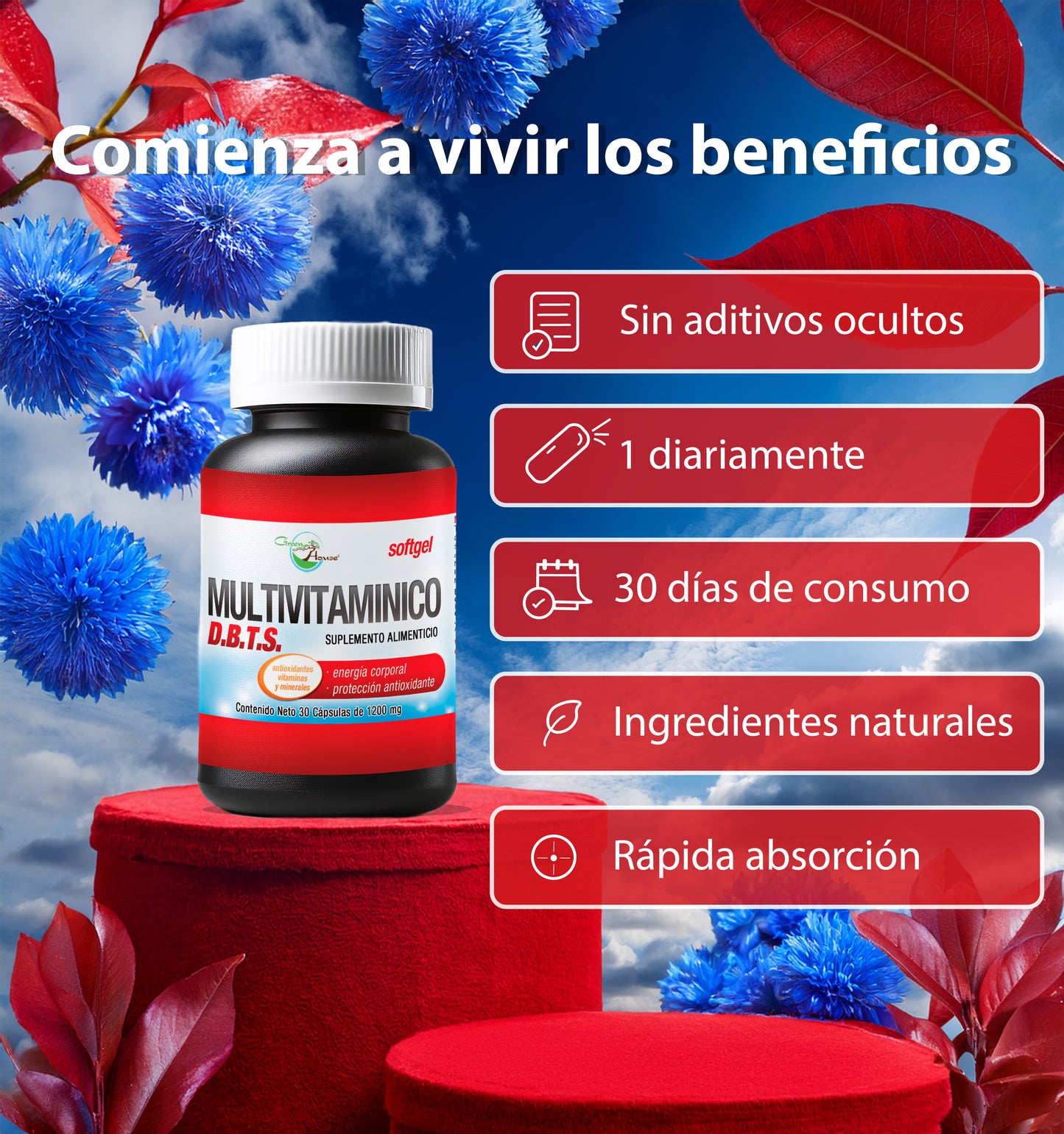 Multivitaminico D.B.T.S. | 30 Cápsulas softgel