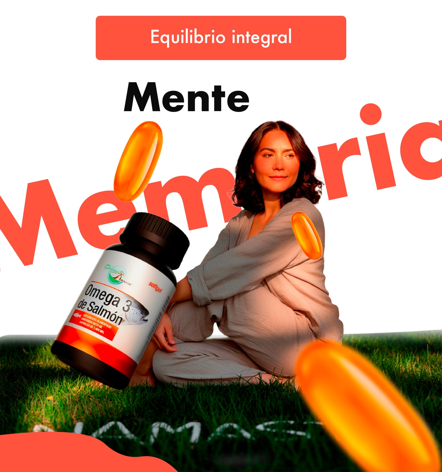 Omega 3 de Salmón (EPA - DHA) | 60 Cápsulas de 1400 mg