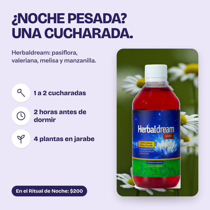 Herbaldream: una cucharada para las noches pesadas