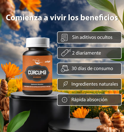 Cúrcuma | 60 Cápsulas softgel
