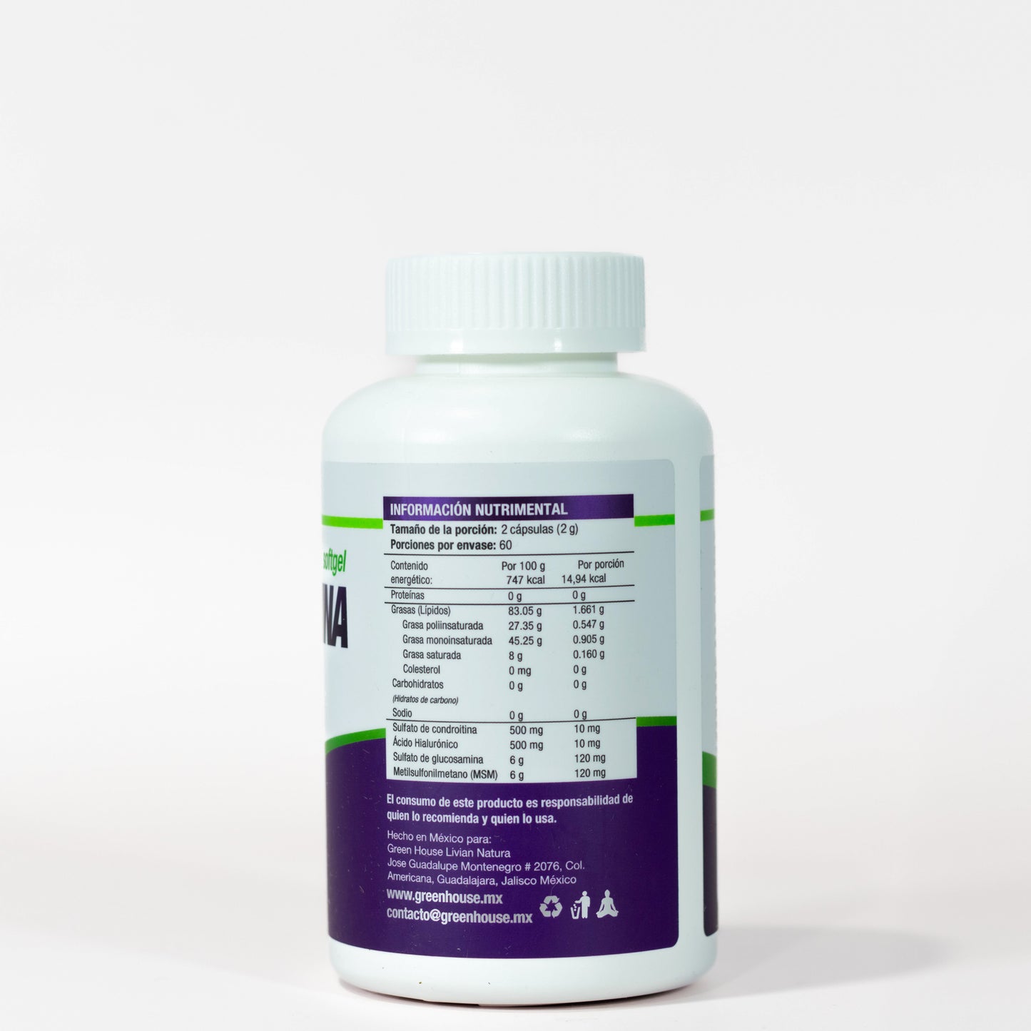 Glucosamina con condrotina | 120 cápsulas softgel