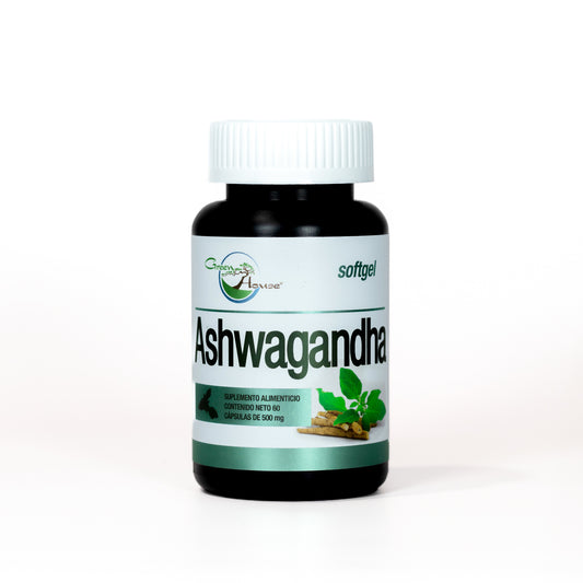 Ashwagandha Root Powder 60 Cáps 500mg softgel | Raíz de Ashwagandha