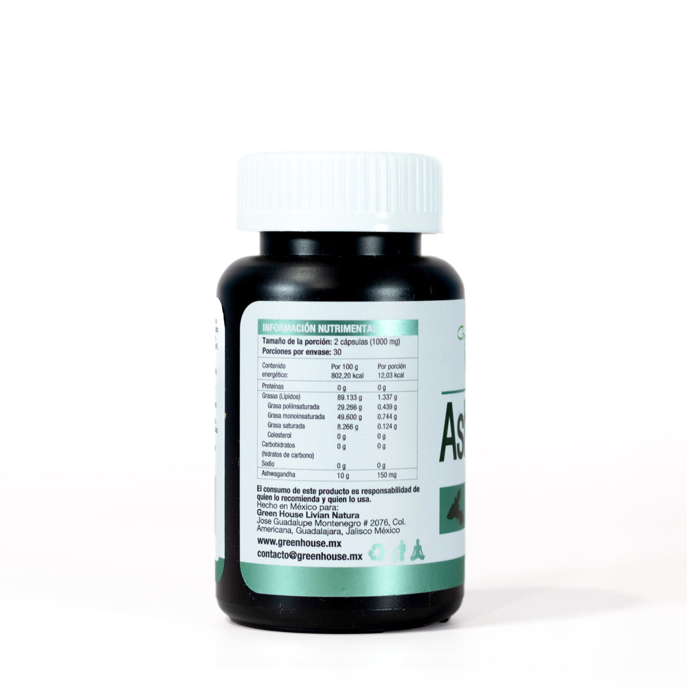 Ashwagandha Premium 500mg – 60 Cápsulas Softgel | Green House