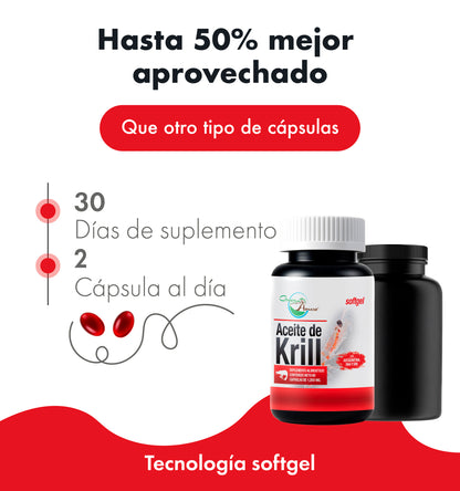 Aceite de Krill EPA DHA | 60 Cápsulas softgel