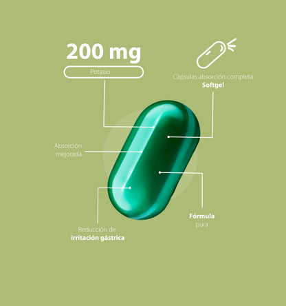 Citrato de potasio | 60 Cápsulas softgel