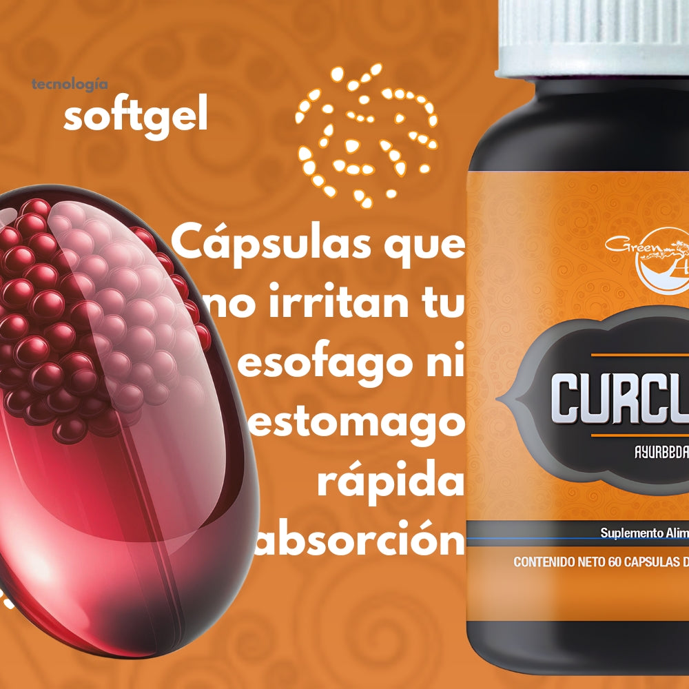 Oleorresina de cúrcuma | 60 Cápsulas softgel