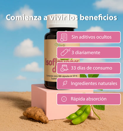 Isoflavones de soya | 100 Cápsulas
