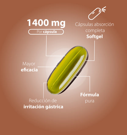 Linaza + Chía | 60 Cápsulas softgel
