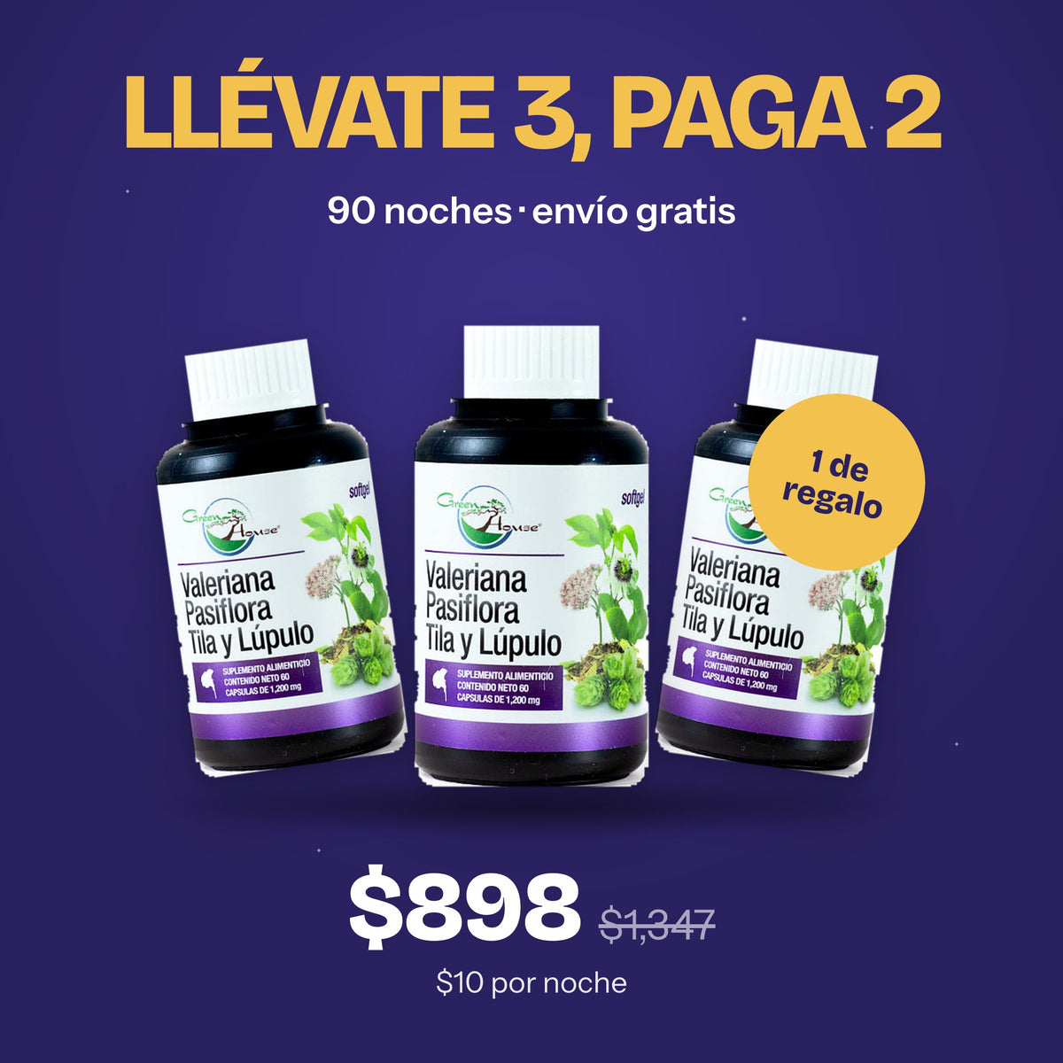 Llévate 3, paga 2: $898