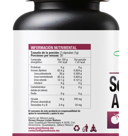 Senósidos A y B + Ciruela | 60 Cápsulas softgel