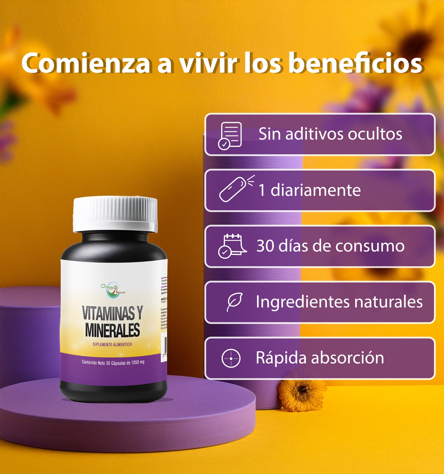 Vitaminas + Minerales | 30 Cápsulas softgel