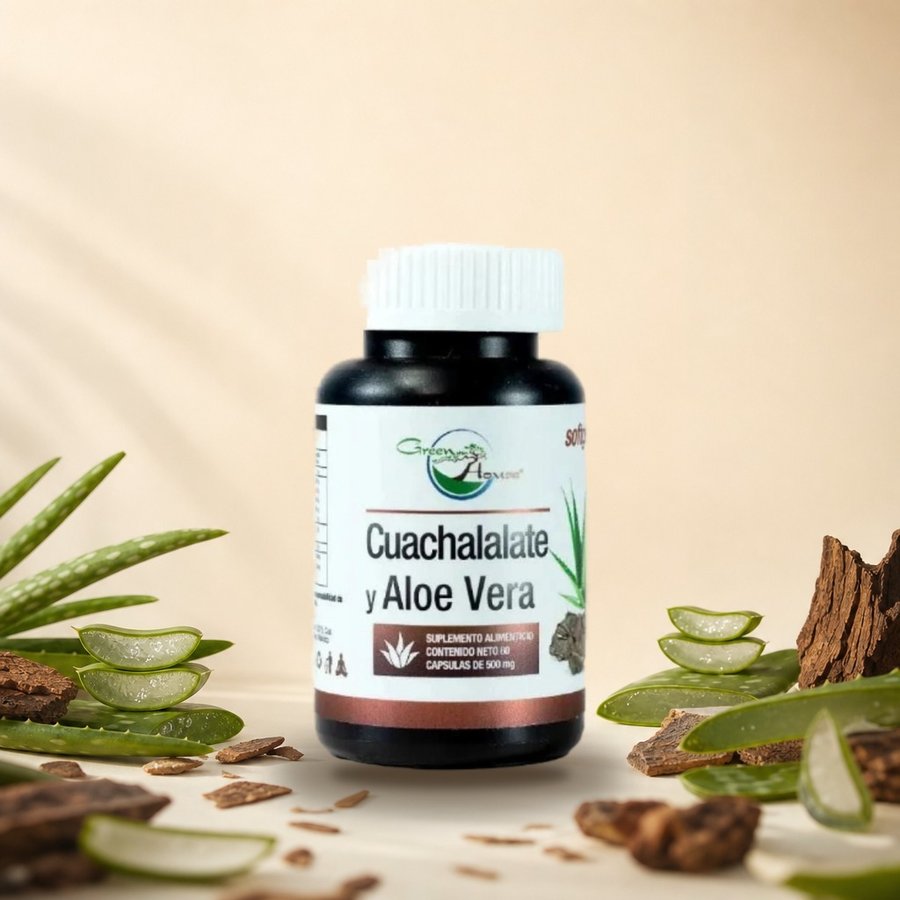 Aloe vera con Cuachalalate | 60 Cápsulas softgel