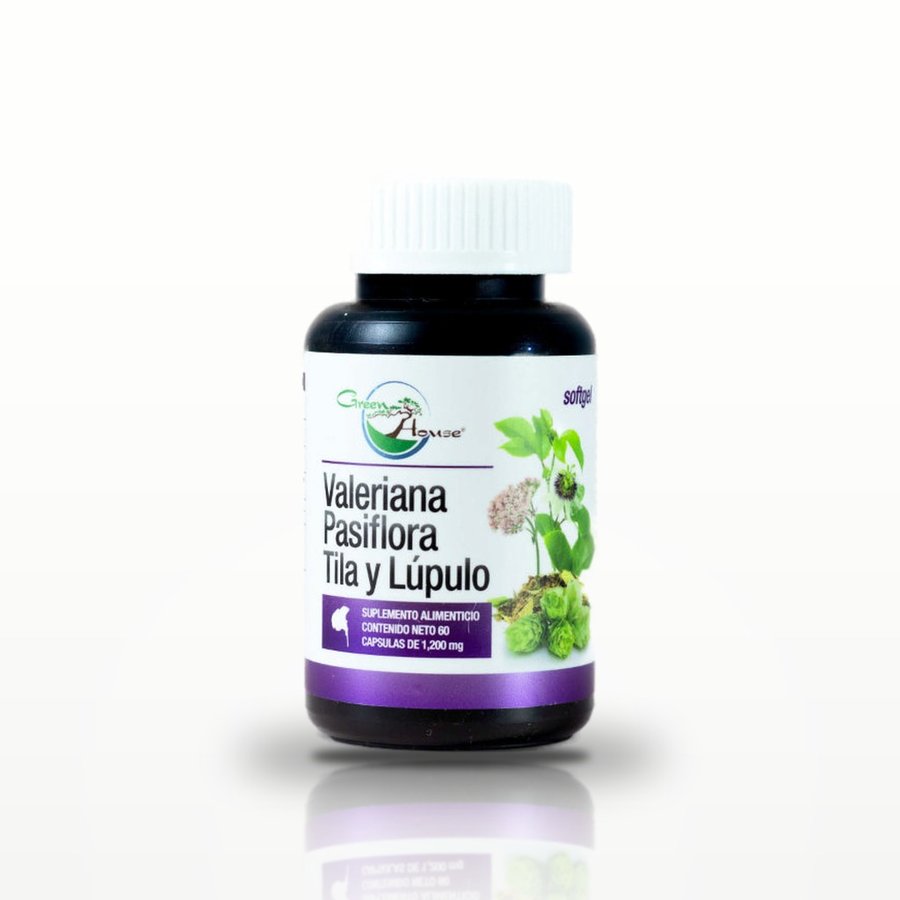 Valeriana, Pasiflora,Tila y Lúpulo | 60 Cápsulas softgel